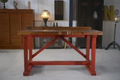 Pamono Industrial Beech Workshop Workbench, 1950s Best