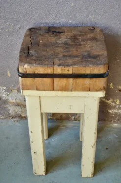 Pamono Industrial Butchers Block, 1950s New
