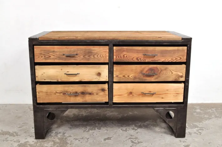 Pamono Industrial Chest of Drawers, 1950s New