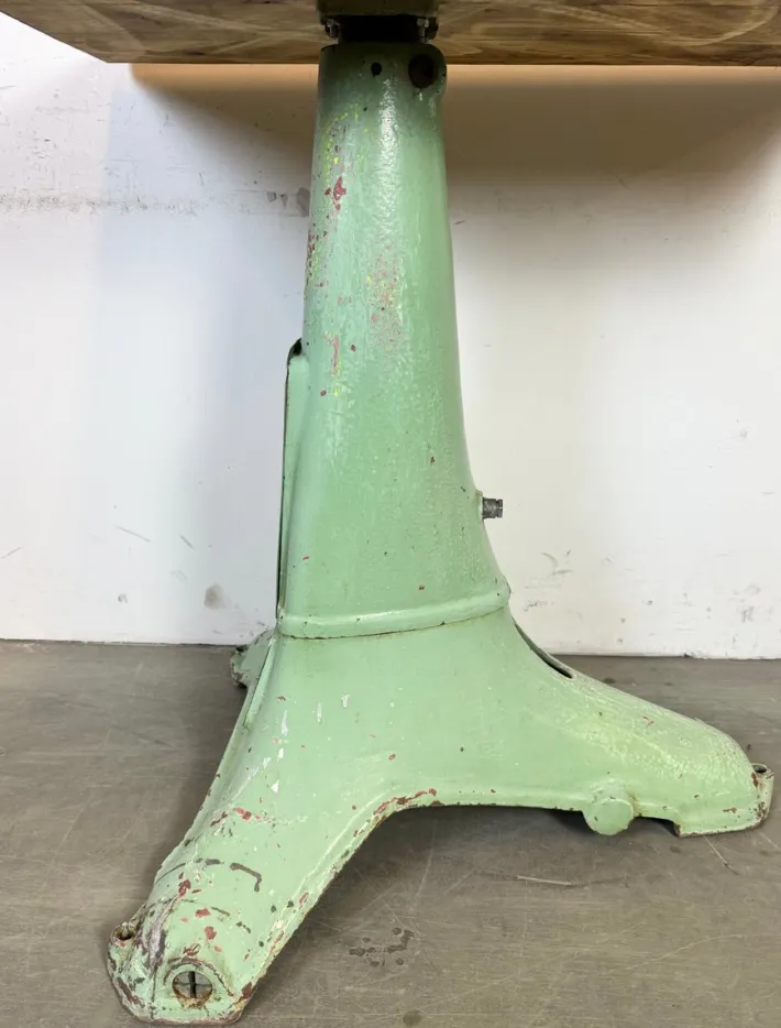 Pamono Industrial Green Cast Iron Table, 1960s Online