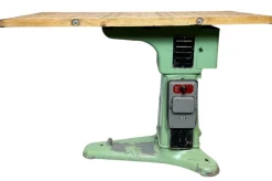 Pamono Industrial Green Cast Iron Table, 1960s Discount