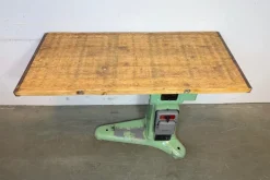 Pamono Industrial Green Cast Iron Table, 1960s Discount