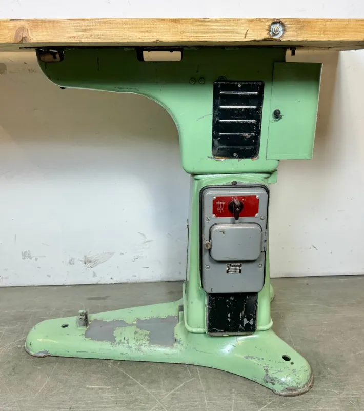 Pamono Industrial Green Cast Iron Table, 1960s Discount