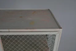 Pamono Industrial Lockable Metal Wine Cabinet with Space for 64 Wine Bottles, 1960s Outlet