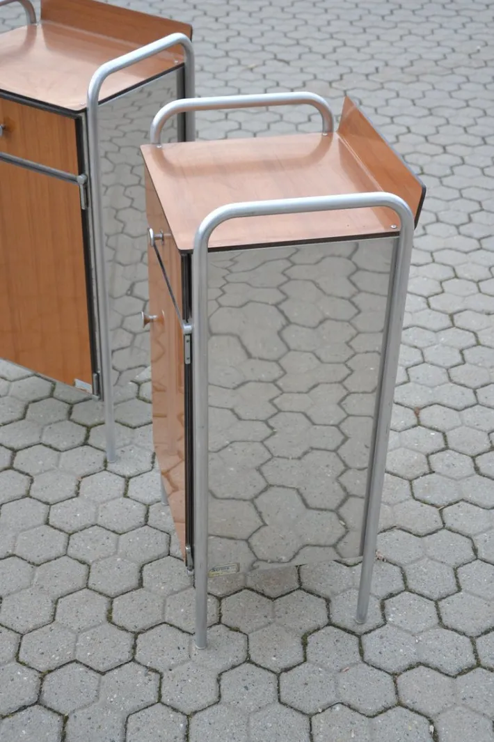 Pamono Industrial Nightstands, 1960s, Set of 2 Clearance