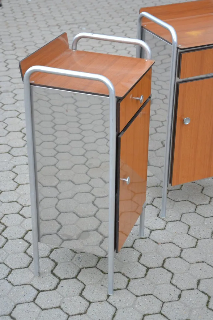 Pamono Industrial Nightstands, 1960s, Set of 2 Clearance