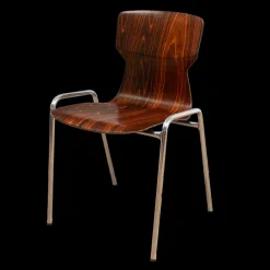 Pamono Industrial School Chair by Eromes, 1970s Outlet
