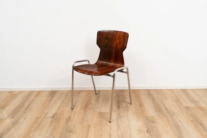 Pamono Industrial School Chair by Eromes, 1970s Outlet