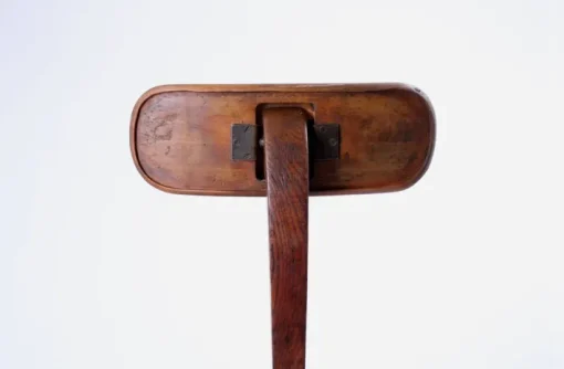 Pamono Industrial Wood and Iron Architect Chair by Atvidaberg, 1930s Clearance
