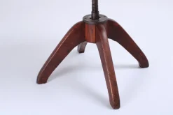 Pamono Industrial Wood and Iron Architect Chair by Atvidaberg, 1930s Clearance