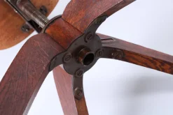 Pamono Industrial Wood and Iron Architect Chair by Atvidaberg, 1930s Clearance