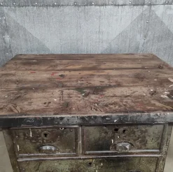 Pamono Industrial Workbench in Metal & Wood Best