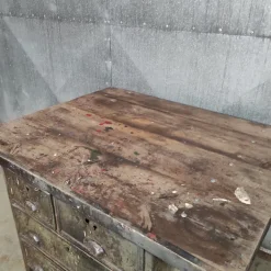 Pamono Industrial Workbench in Metal & Wood Best