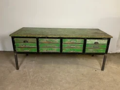 Pamono Industrial Workbench in Wood