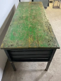 Pamono Industrial Workbench in Wood