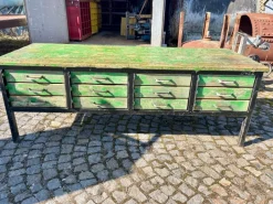 Pamono Industrial Workbench in Wood