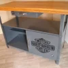 Pamono Industrial Workbench with Harley Davidson Airbrush Best