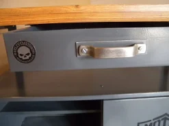 Pamono Industrial Workbench with Harley Davidson Airbrush Best