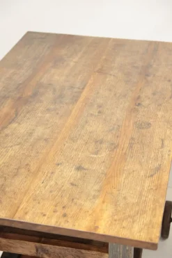 Pamono Industrial Worktable on Wheels, Former Czechoslovakia, 1960s Best