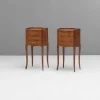 Pamono Inlaid Bedside Tables, 1950s, Set of 2 Outlet