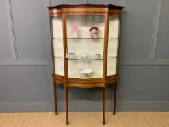 Pamono Inlaid Mahogany Display Cabinet from Maple & Co., 1900 Outlet