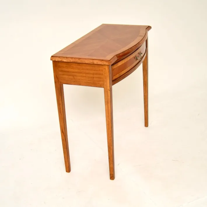 Pamono Inlaid Walnut Console or Side Table, 1950s Outlet