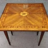 Pamono Inlaid Wood Folding Game Table, 18th Century