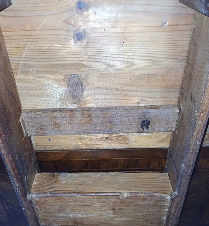 Pamono Inlaid Wood Folding Game Table, 18th Century