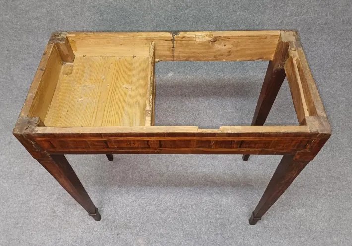 Pamono Inlaid Wood Folding Game Table, 18th Century