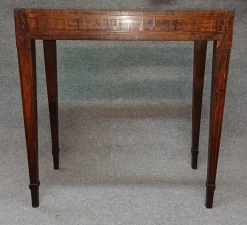 Pamono Inlaid Wood Folding Game Table, 18th Century