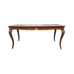 Pamono Inlaid Wooden Table, 1950s