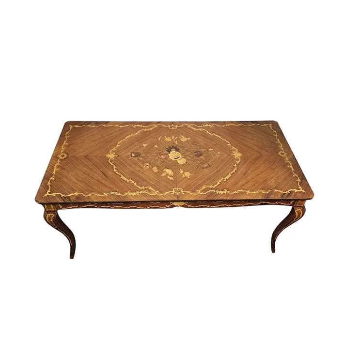 Pamono Inlaid Wooden Table, 1950s