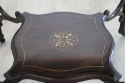 Pamono Inlay Walnut Game Table, 1940s Hot