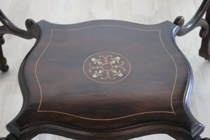 Pamono Inlay Walnut Game Table, 1940s Hot