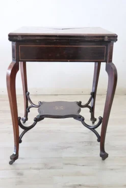 Pamono Inlay Walnut Game Table, 1940s Hot