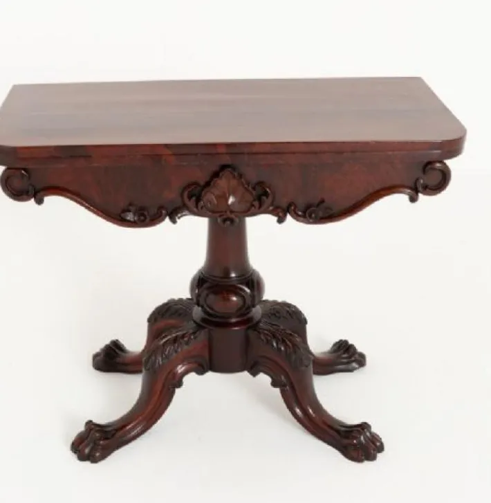 Pamono Irish Card Table in Mahogany, 1860s