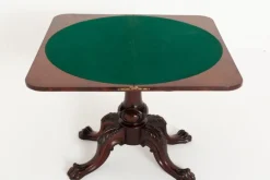 Pamono Irish Card Table in Mahogany, 1860s