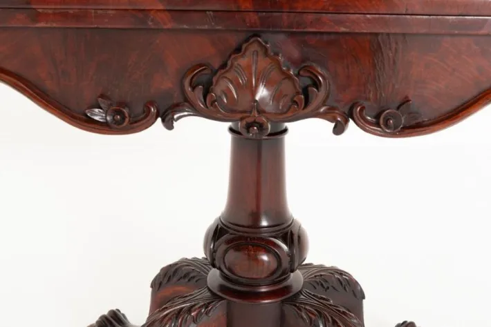 Pamono Irish Card Table in Mahogany, 1860s