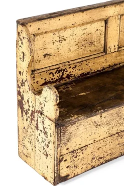 Pamono Irish Primitive Painted Pine Settle