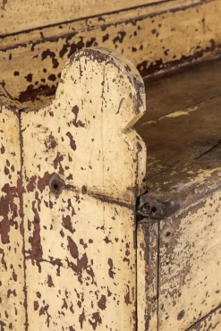 Pamono Irish Primitive Painted Pine Settle