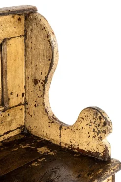 Pamono Irish Primitive Painted Pine Settle