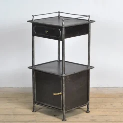 Pamono Iron & Brass Nightstand, 1910s Online