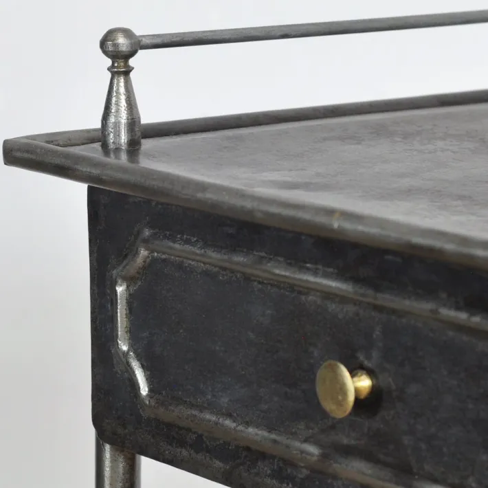 Pamono Iron & Brass Nightstand, 1910s Online