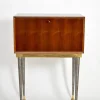 Pamono Iron and Brass Travel Writing Table Cabinet, 1960s Clearance