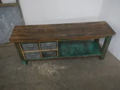 Pamono Iron and Fir Countertop Counter, 1950s Outlet