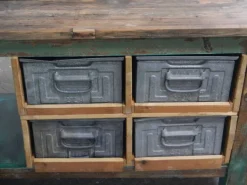 Pamono Iron and Fir Countertop Counter, 1950s Outlet