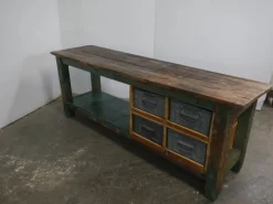 Pamono Iron and Fir Countertop Counter, 1950s Outlet
