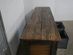 Pamono Iron and Fir Countertop Counter, 1950s Outlet