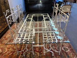 Pamono Iron and Glass Garden Set, Set of 7