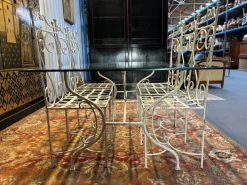 Pamono Iron and Glass Garden Set, Set of 7